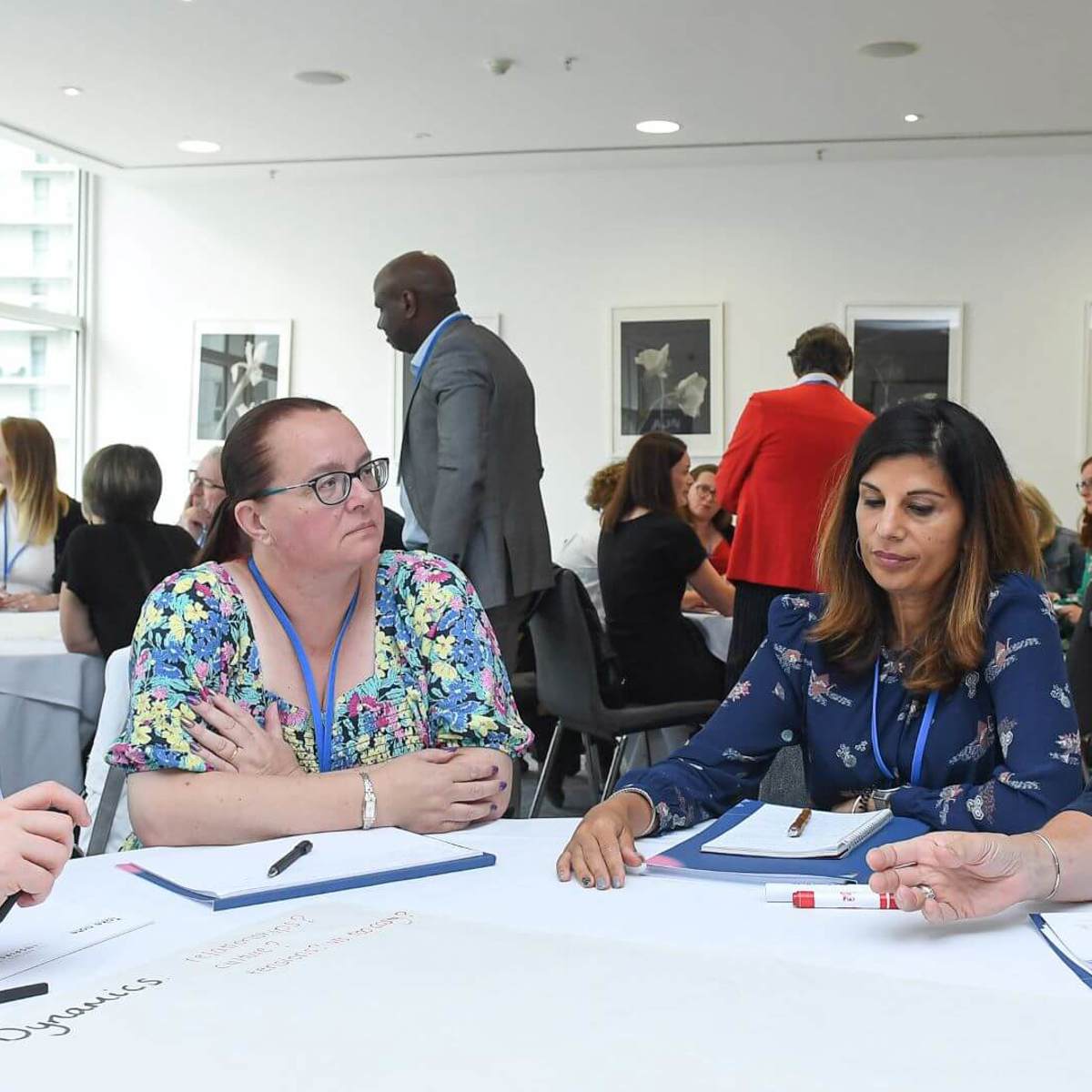 A group of conference delegates